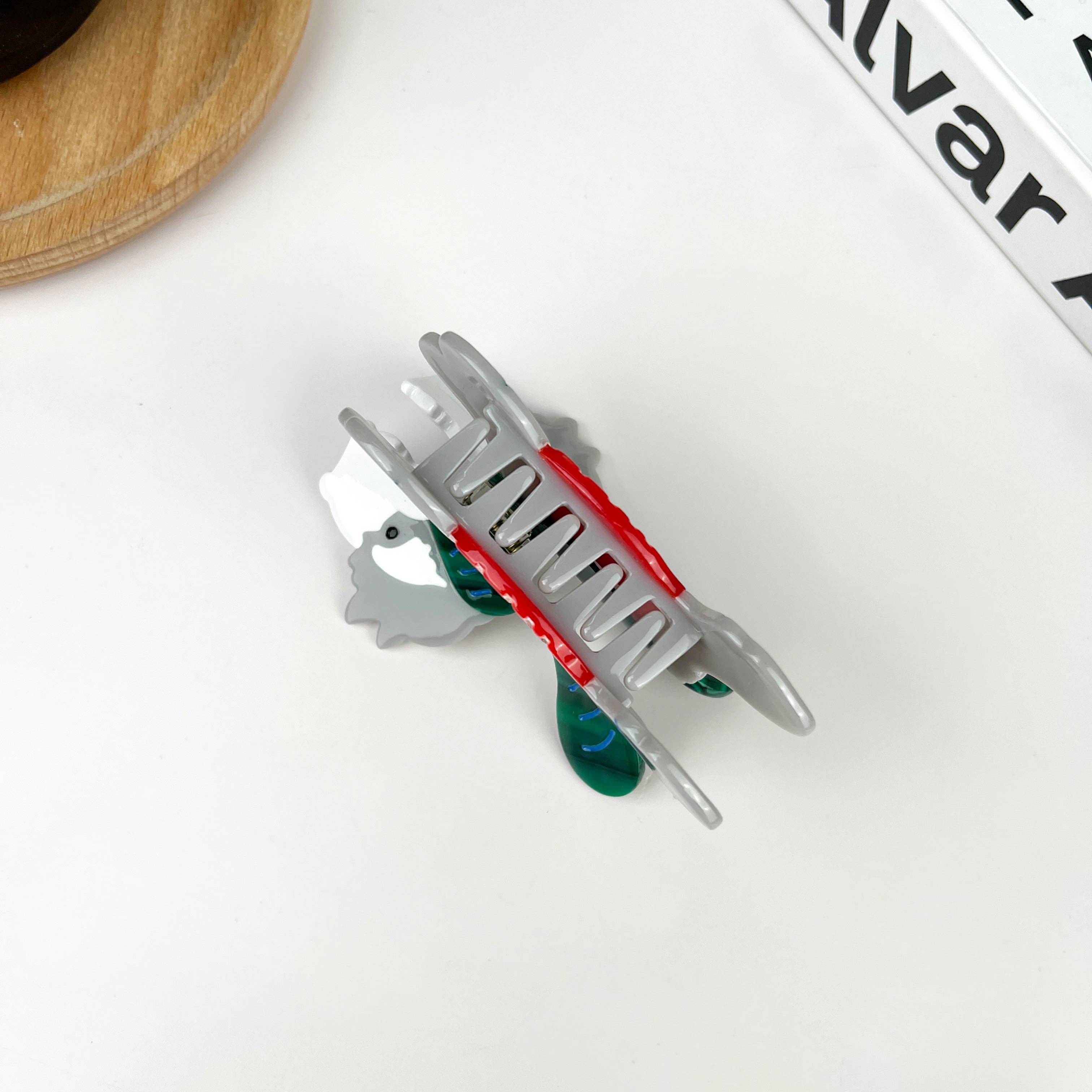 TheDivaSoap - Wholesale Hair Clip - Women's - Schnauzer Hair Clip,Christmas Dog Claw Clip2