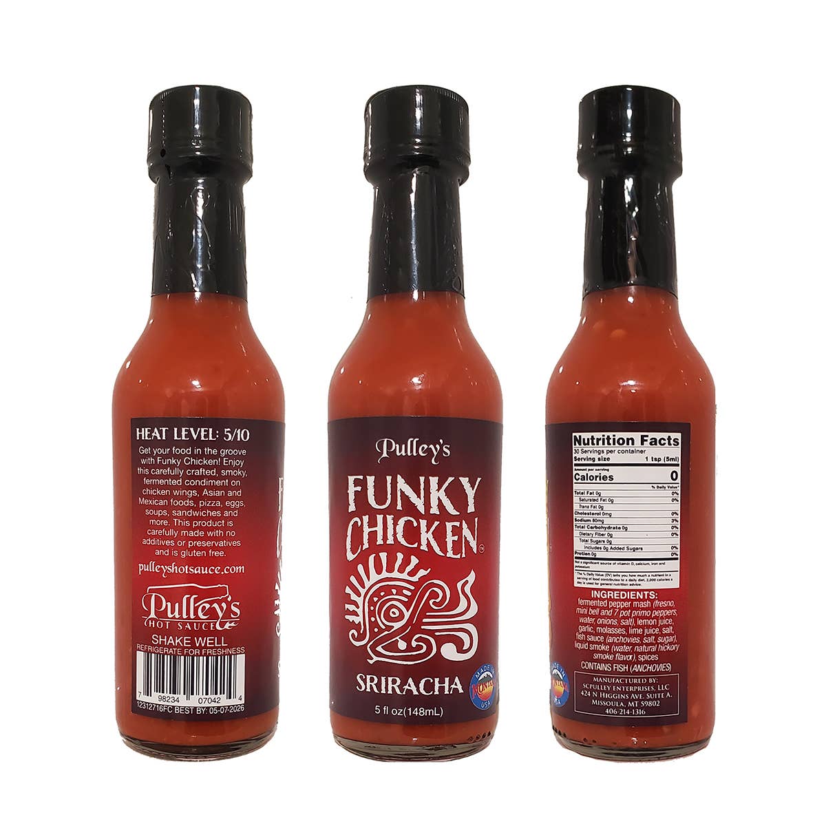 Pulley's Hot Sauce - Wholesale Hot Sauce - Funky Chicken1