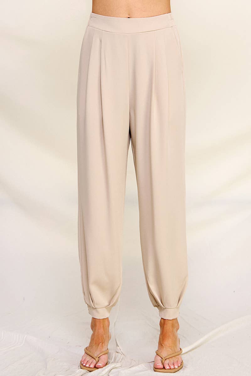 Allie Rose - Vendita all'ingrosso Pantalone - Donna - Pantaloni da jogging plissettati14