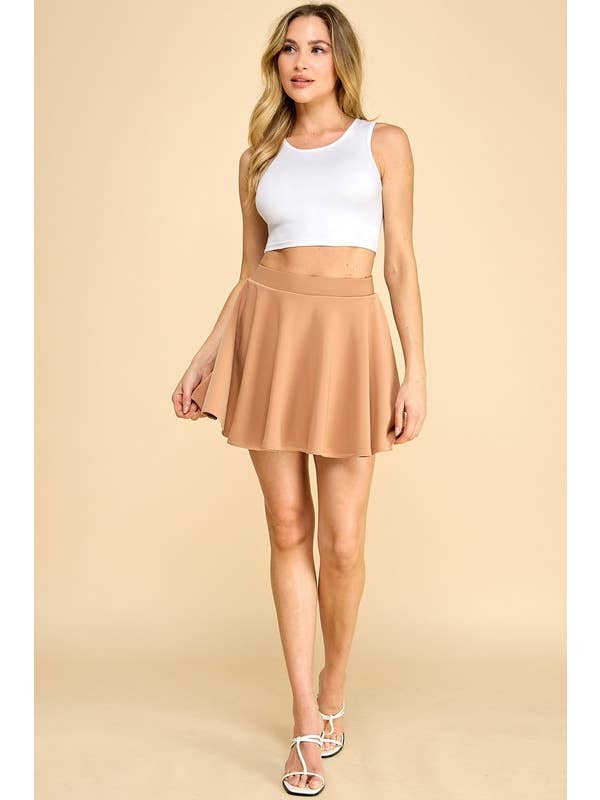 MIO WHOLESALE – wholesale Skort - Dam – SCU07X PLUS STORLEKAR SCUBA FLARE KJOLBYXA3