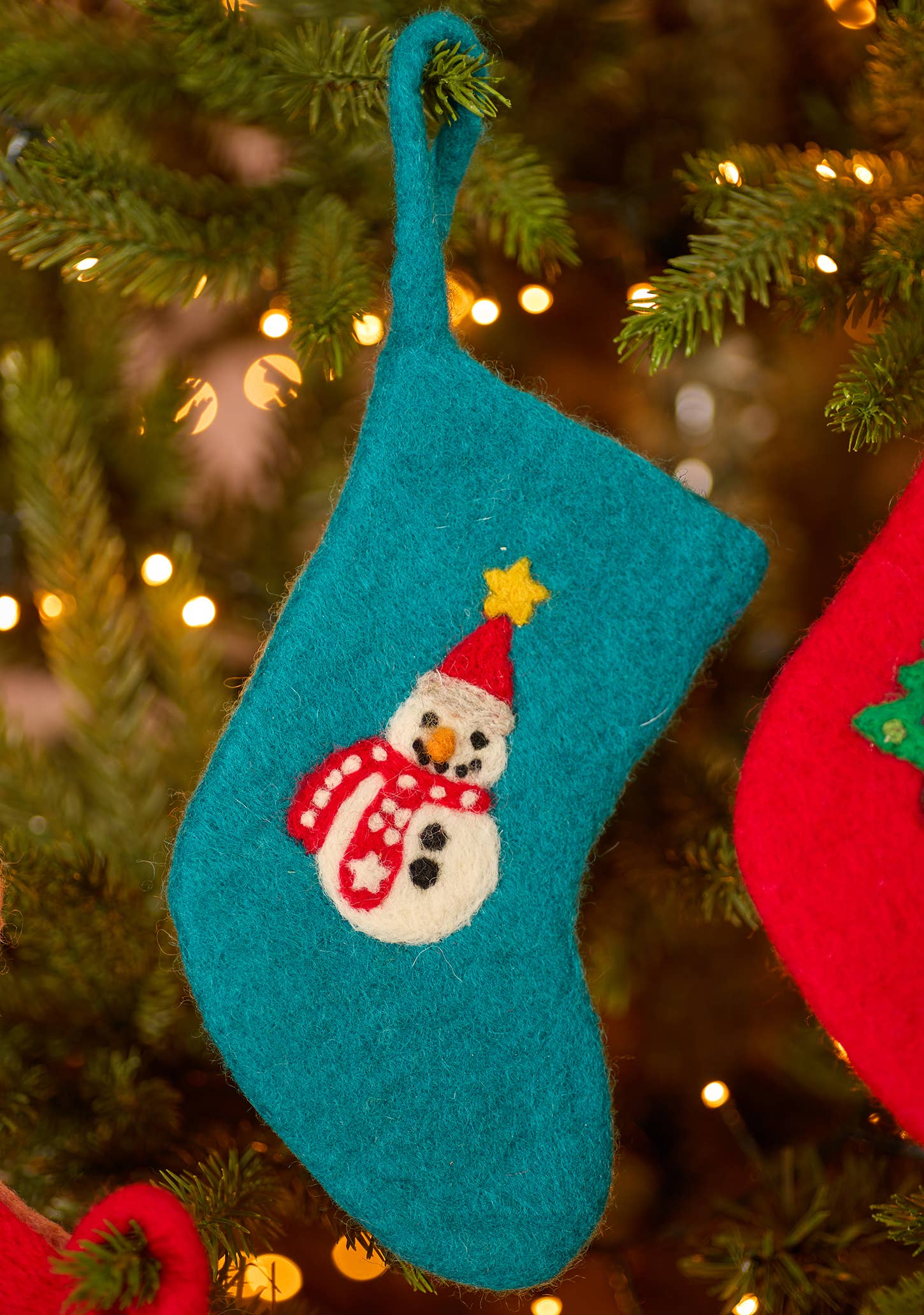 Namaste - Wholesale Christmas Decoration - Felt Character Mini Stockings2