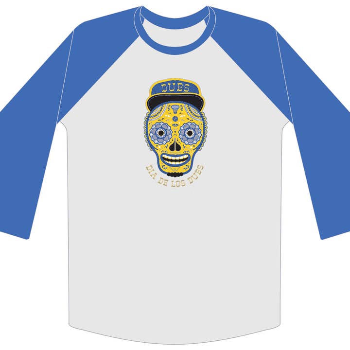 Camiseta unisex Dubs Raglan para venta al por mayor de Dia de Los Todos