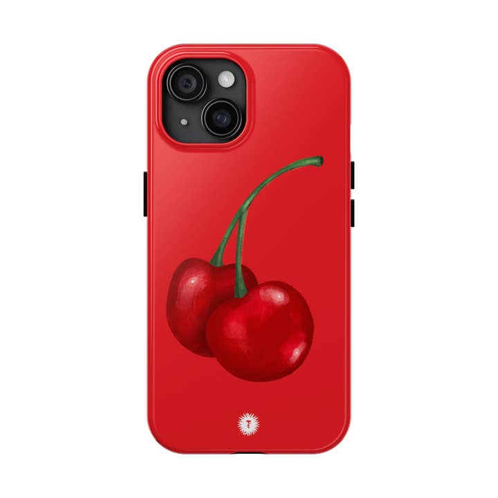 Red Cherries Painting Phone Case for wholesale by Thursday’s Child Creative Studio