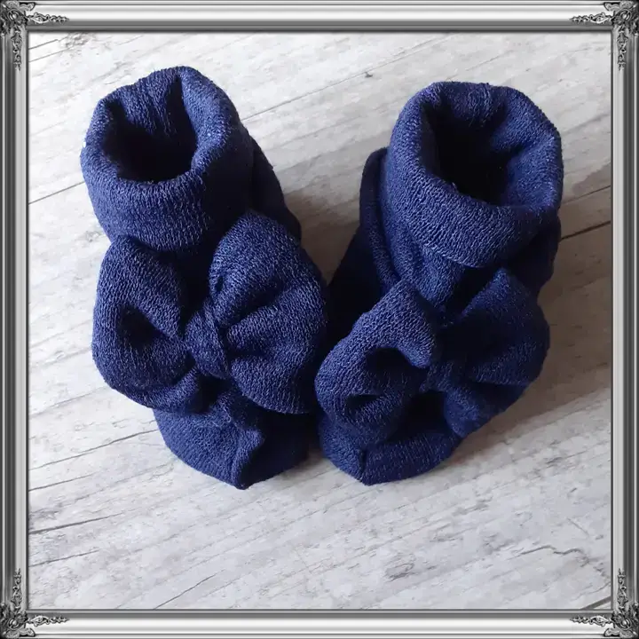 La Fabrique À DeDeuh - Wholesale Slippers - Baby - Baby Bow Slippers Jersey Oeko-Tex1