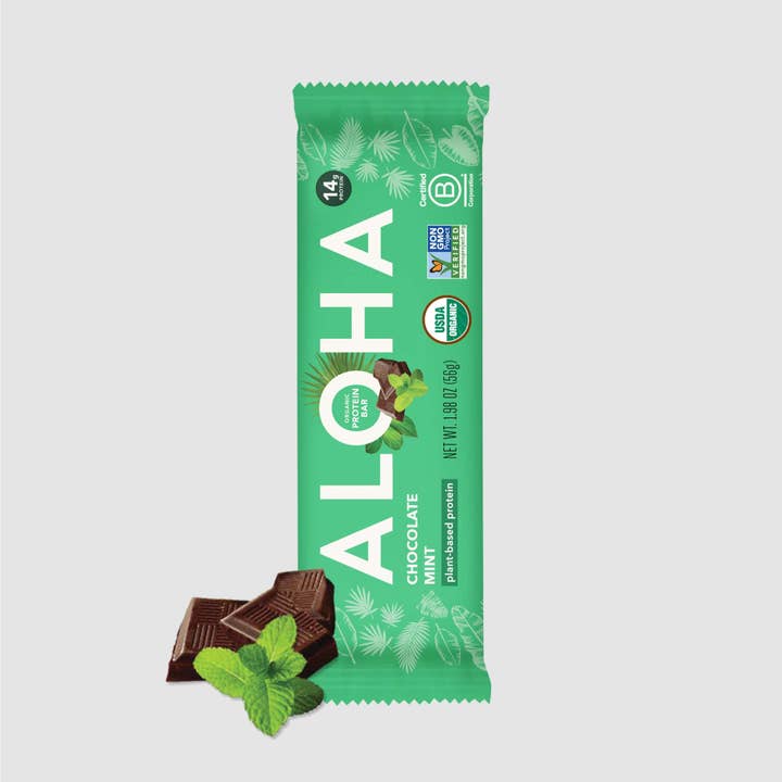 Chocolate Mint Protein Bar for wholesale by Aloha
