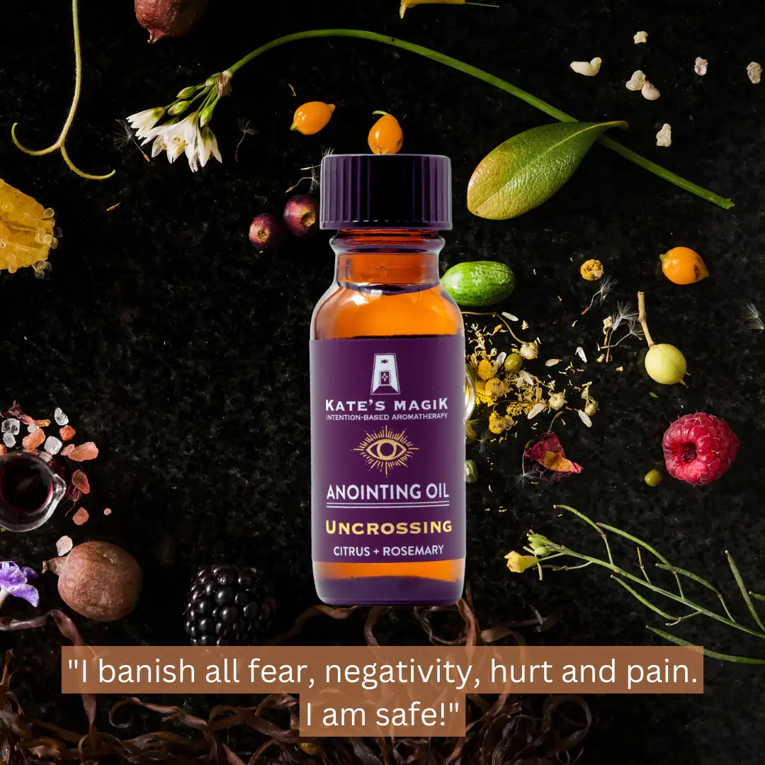 Kate's Magik - Vente Lotions/huiles d'aromathérapie - Huile d'onction pour dénouer, agrumes et romarin3