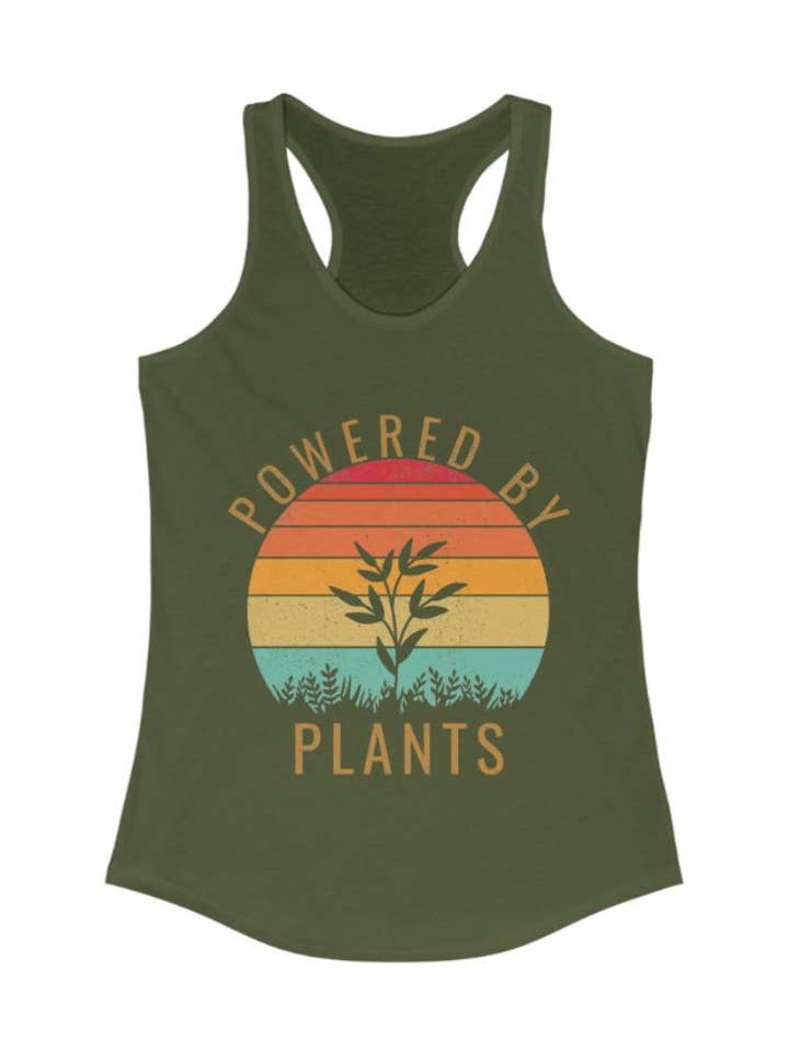 Powered by Plants - Débardeur Ideal Racerback pour femmes pour la vente par Plant Babes