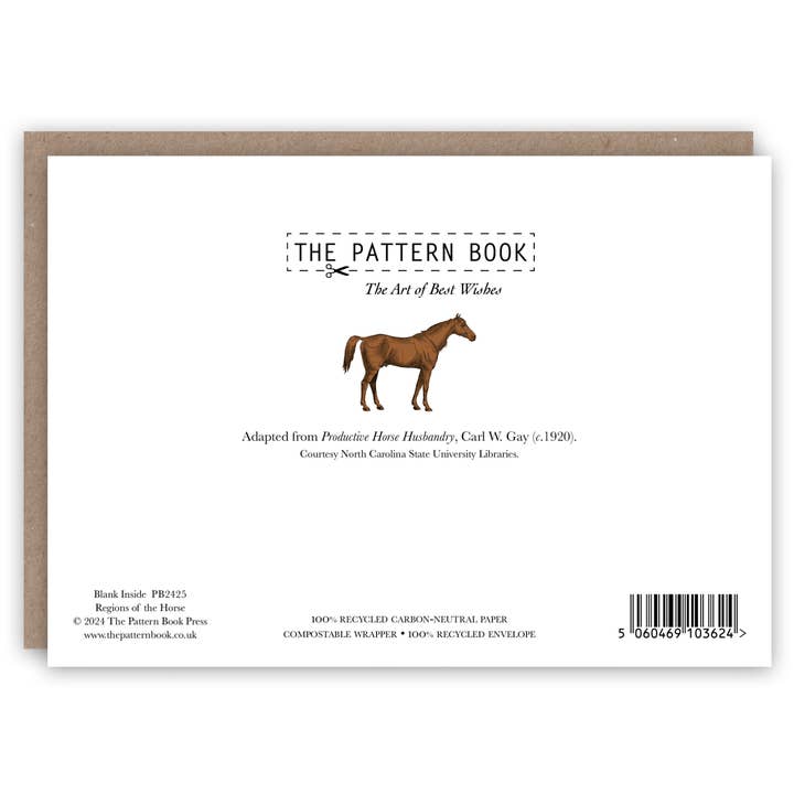 The Pattern Book - Venta al por mayor Tarjetas de felicitación - Regiones del caballo1