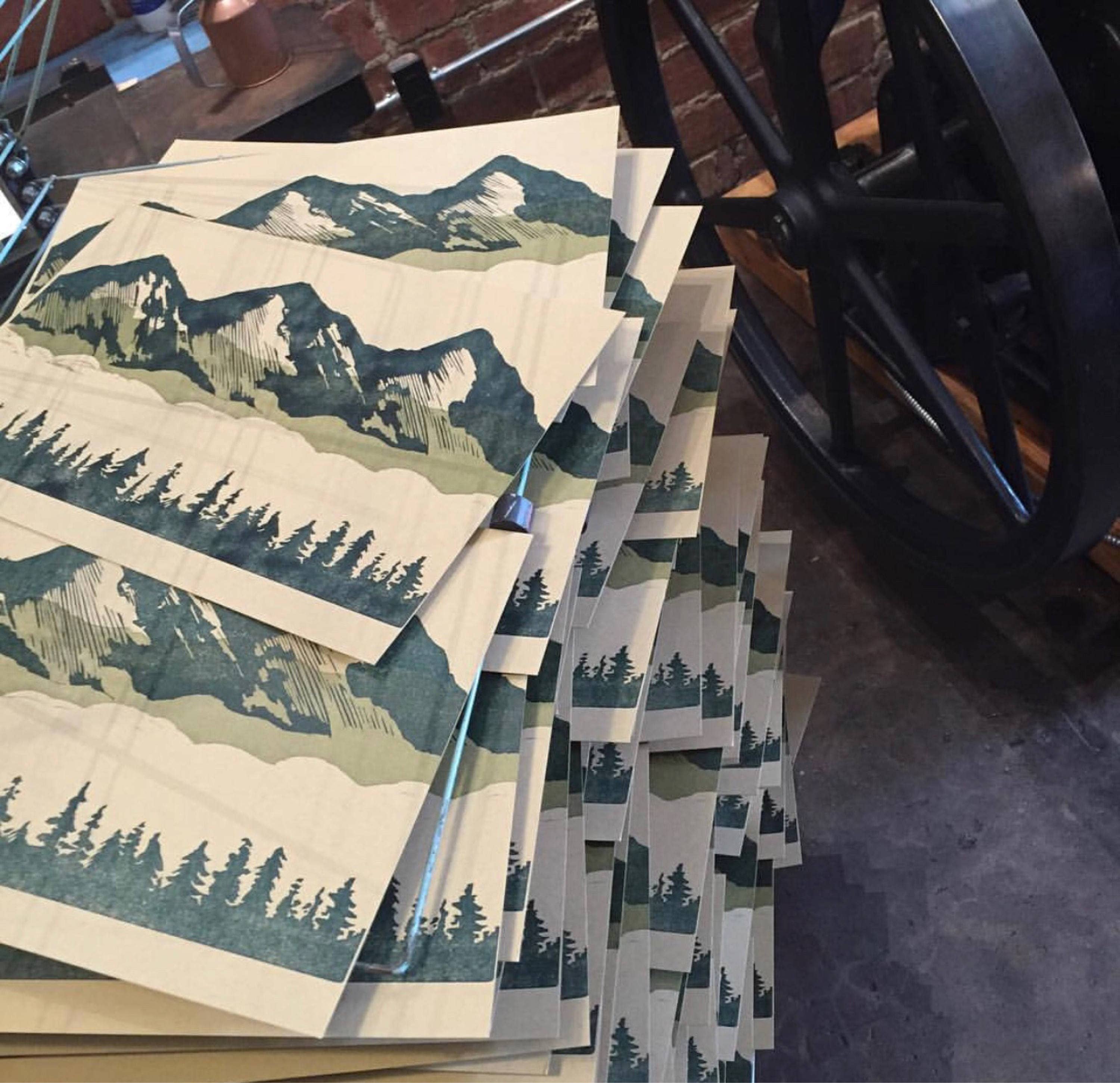 Base Camp Printing Co. - Wholesale Art Print - Appalachian Mountains - 11" x 17"1