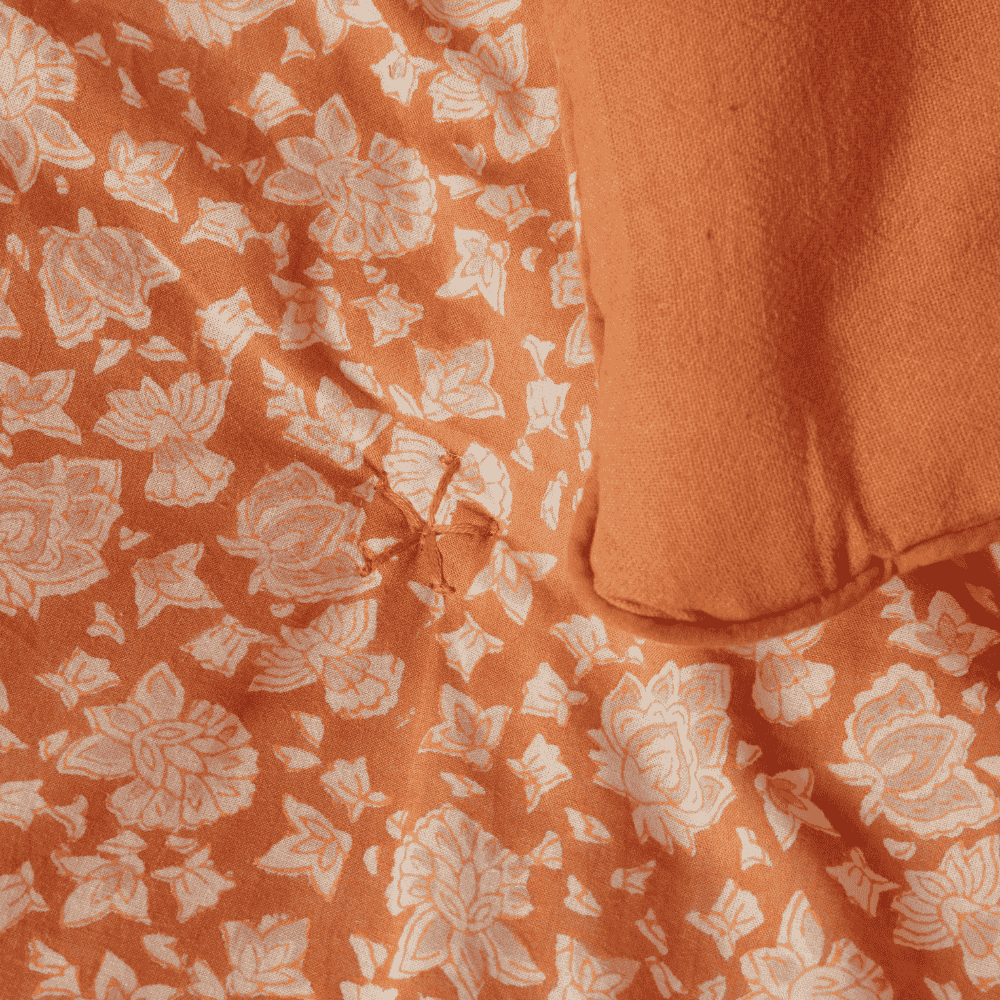 Bonheur du Jour - Vente Courtepointe - Sofa Cover - Arushi Pumpkin2