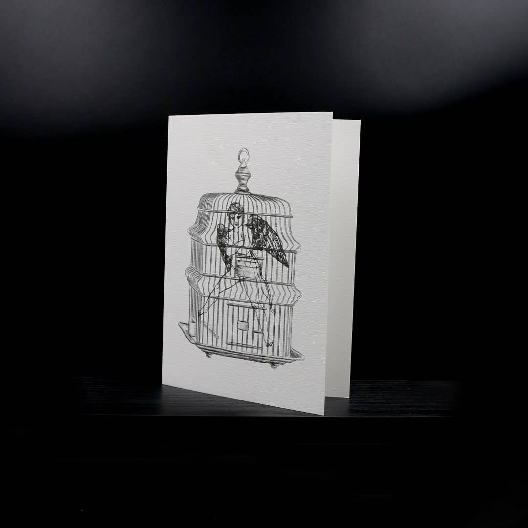 Editions MaT - Wholesale Love Card - Love in a Cage Double Card