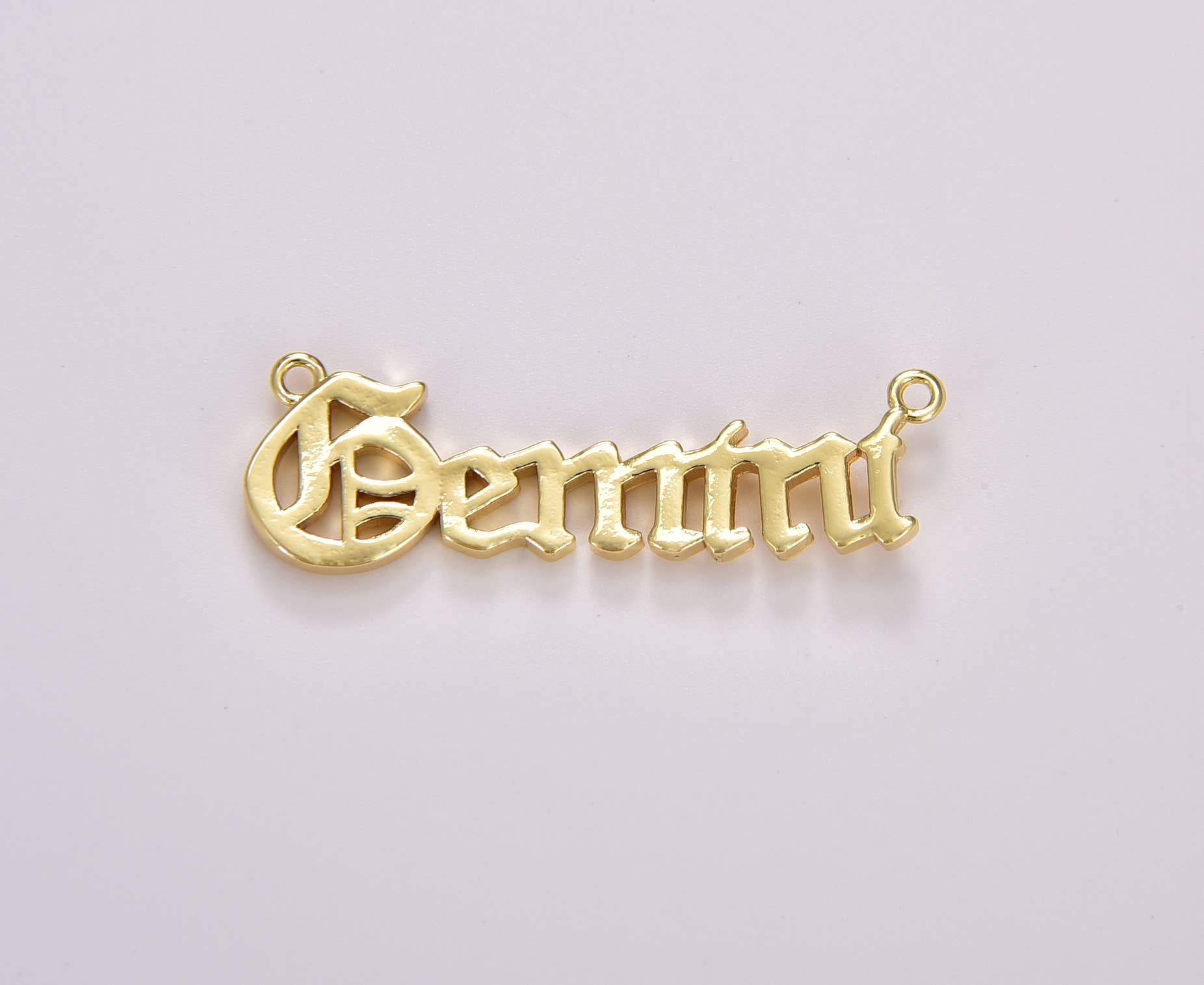 Beads Creation – wholesale Individual charm/pendant – Old English Font Astrology Zodiac Charms Connector, CN43910