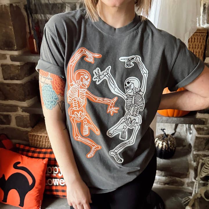 Dancing Skelly's - Graphic Tee for wholesale by Jordanna Adams