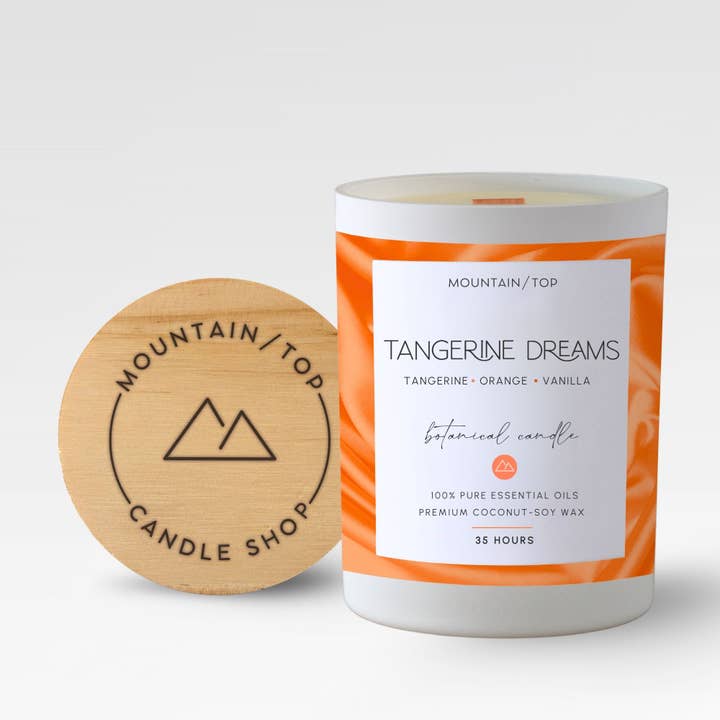 Tangerine Dreams - Non-Toxic Essential Oil Candle (35 Hours) for wholesale by Mountain Top Candle Shop