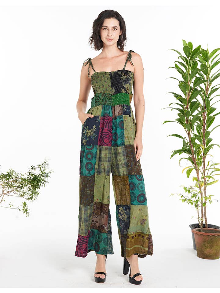 Kathmandu Imports - Venta al por mayor Mono - Mujer - MONO DE ALGODÓN PATCHWORK (KT-1460)2