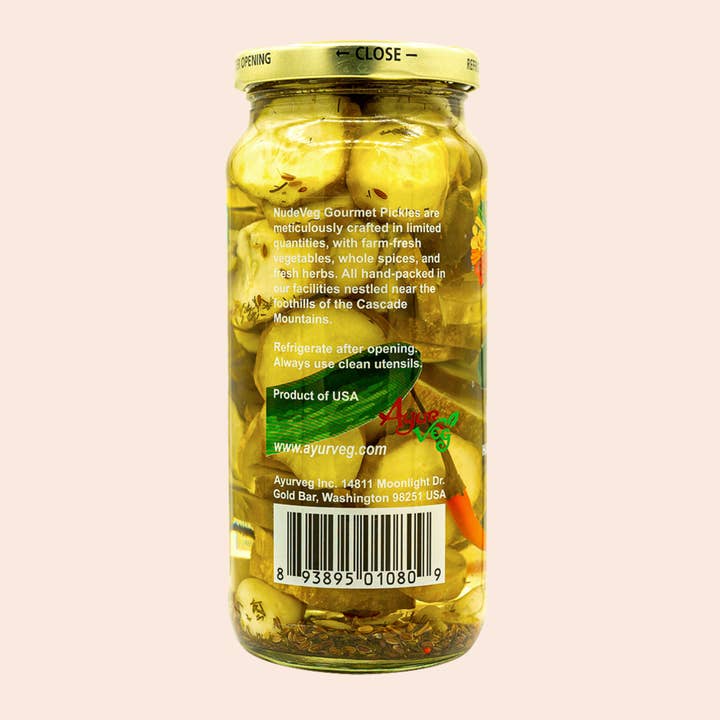 Ayurveg | NudeVeg Pickles - Wholesale Pickled Vegetables - Handcrafted Dill Pickles | Artisanal Classic Spice | 16oz3