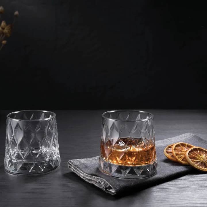 Whiskygläser 10,25 oz - Pasabahce Leafy - Set mit 6 Stück für den Großhandel von IKIDO