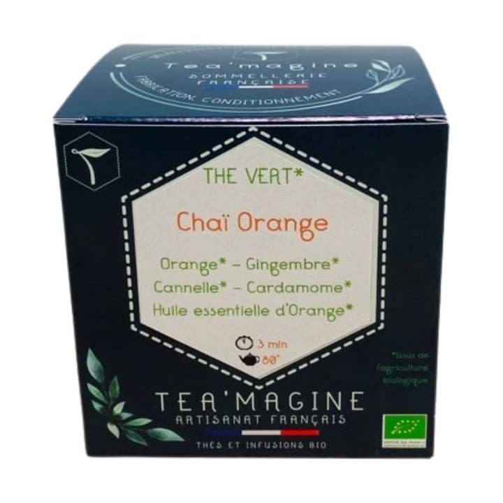 Chá Verde Orgânico Chai com Laranja e Especiarias por atacado de Tea’magine