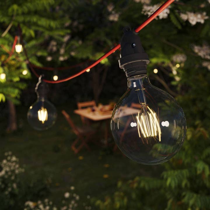 LIGHTINUP S.R.L. – Großhandel Außen-/Gartenleuchten – Eiva-2, Außenlampenfassung mit doppeltem Ausgang IP65 Fassung E272