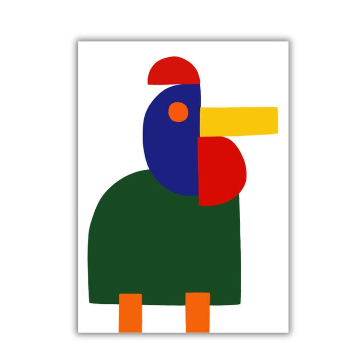 Galo - impressão fine art 18x13 cm por atacado de Colorobe