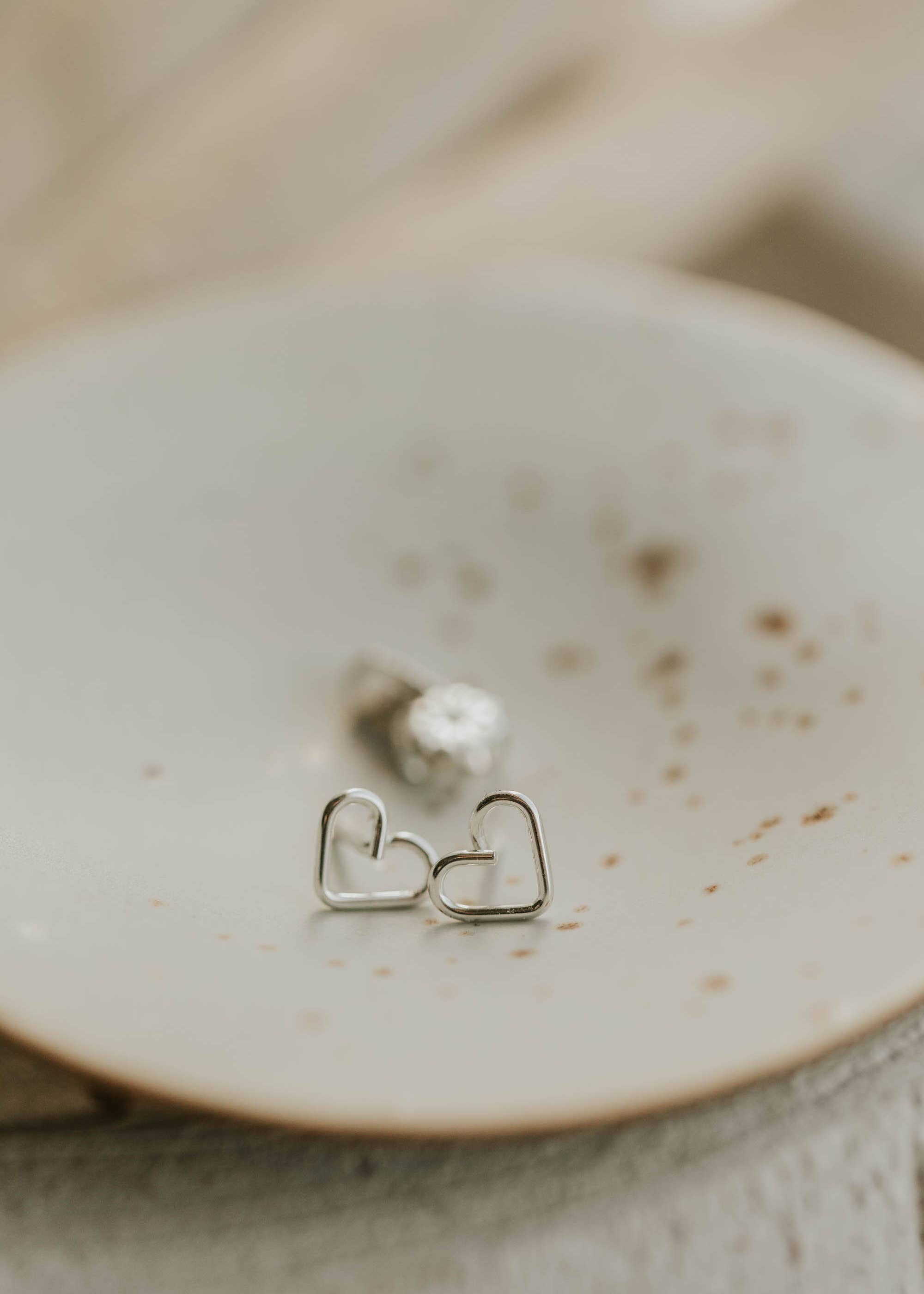 Hello Adorn - Wholesale Stud/Post Earrings - Open Heart Posts | 14kt Gold Fill + Sterling Silver4