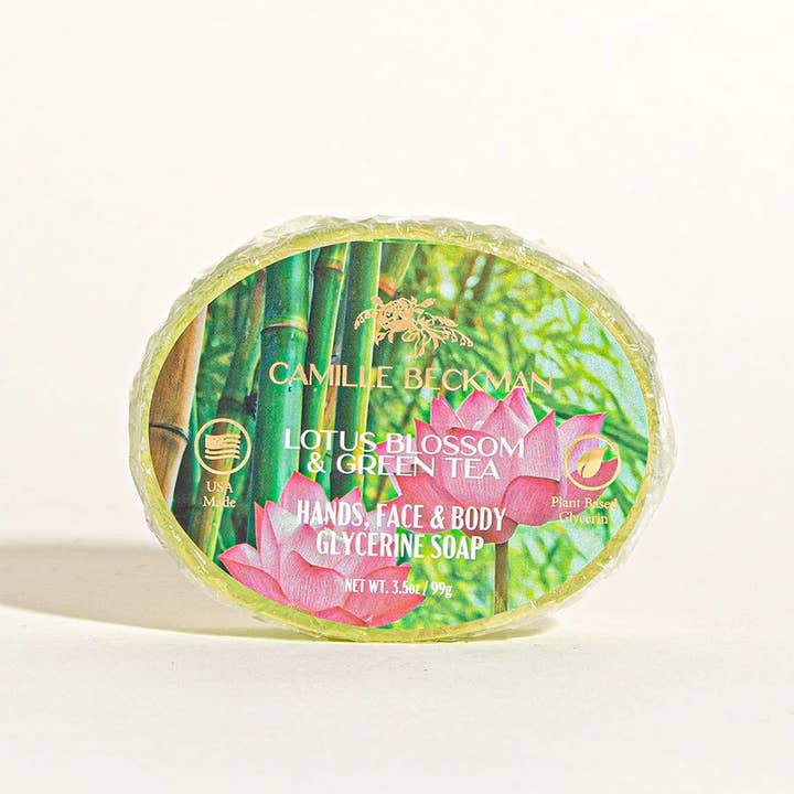 Camille Beckman - Wholesale Bar Soap - Lotus Blossom & Green Tea Glycerine Soap1