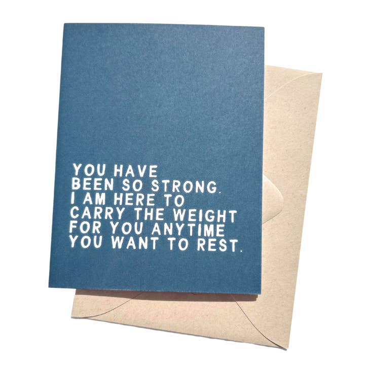Five Dot Post - Wholesale Sympathy Card - You Have Been So Strong Encouraging Grief and Sympathy Card