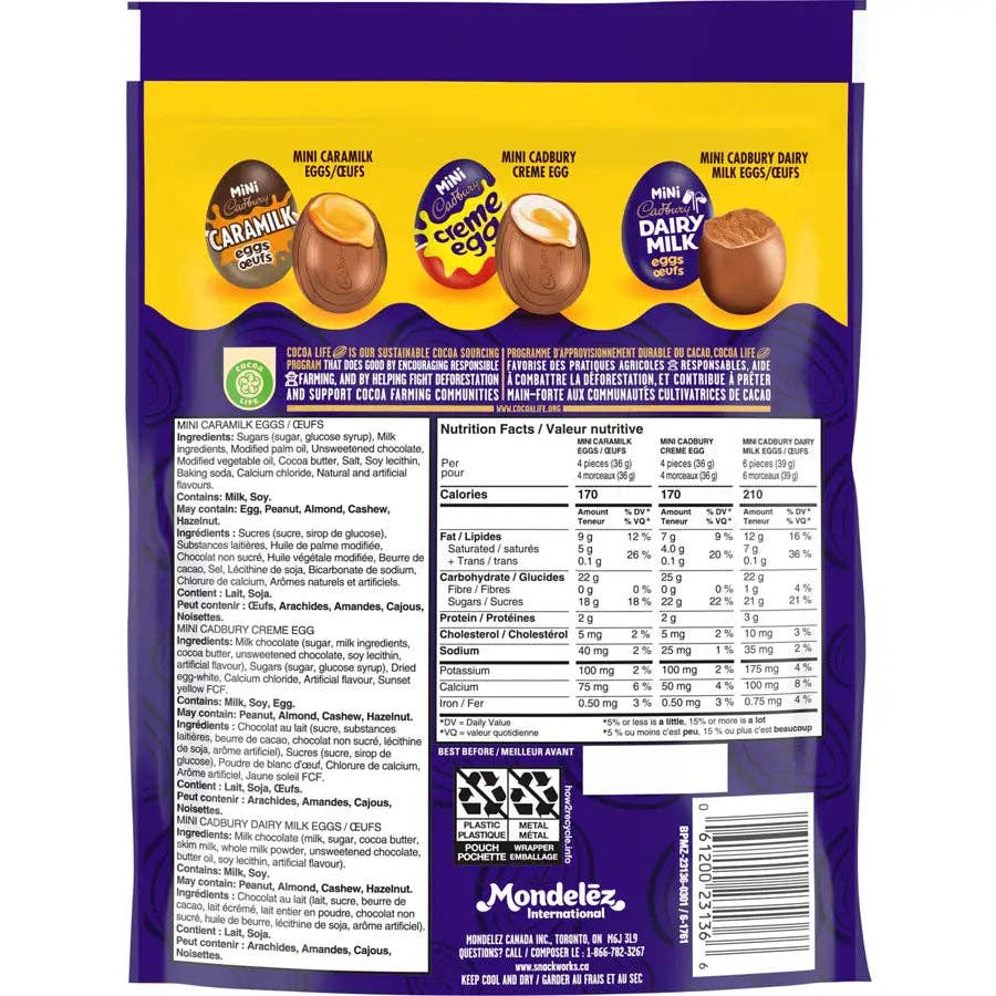 Echo Sales Canada - Wholesale Chocolate Covered Sweets - Mini Eggs, Mini Assorted Easter Chocolatey Candy 745g bag1