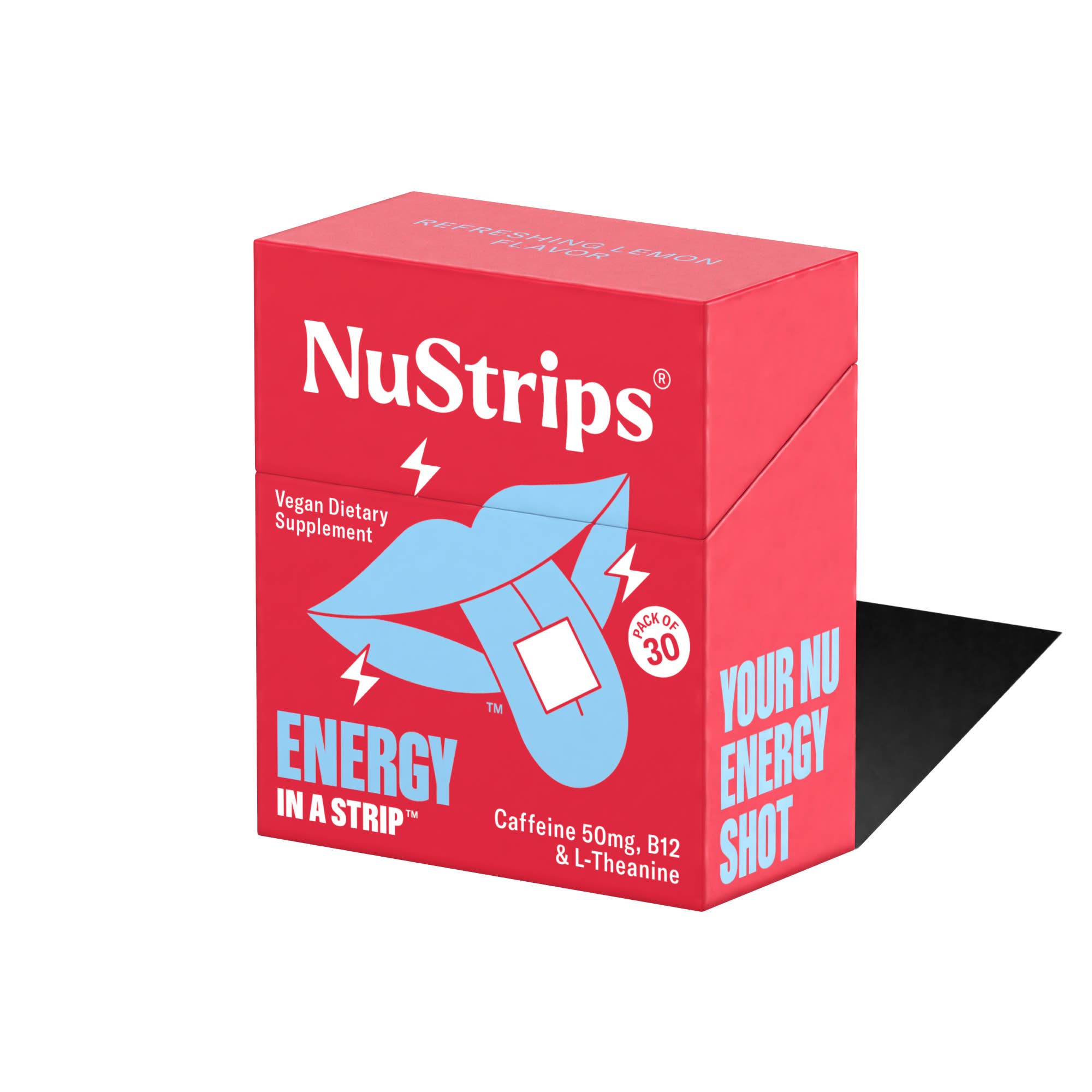 NuStrips - Wholesale Oral Supplement/Vitamin - NuStrips Energy (Lemon Flavor)