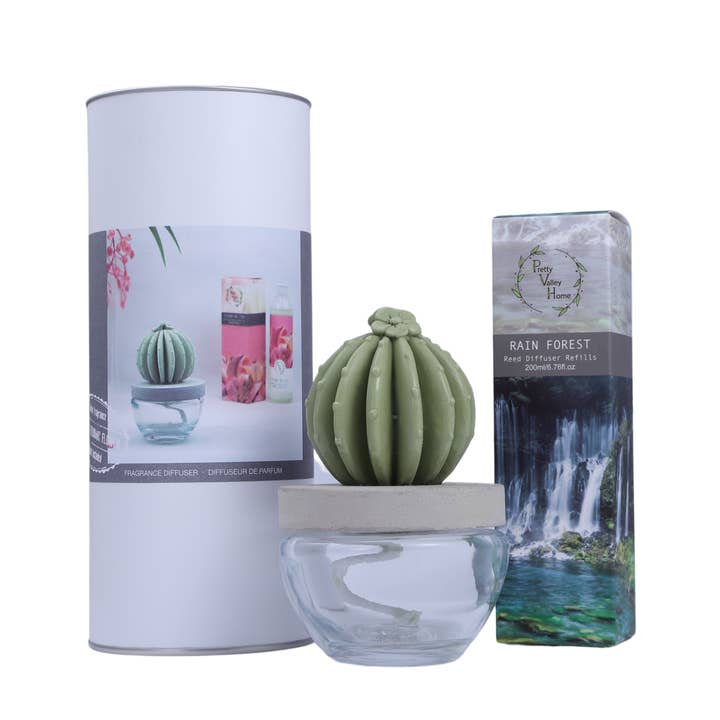 Cactus Ceramic+200ml/6.76FL OZ Refill Oil (BRL+RF)-Gift Set for wholesale by Pretty Valley Home