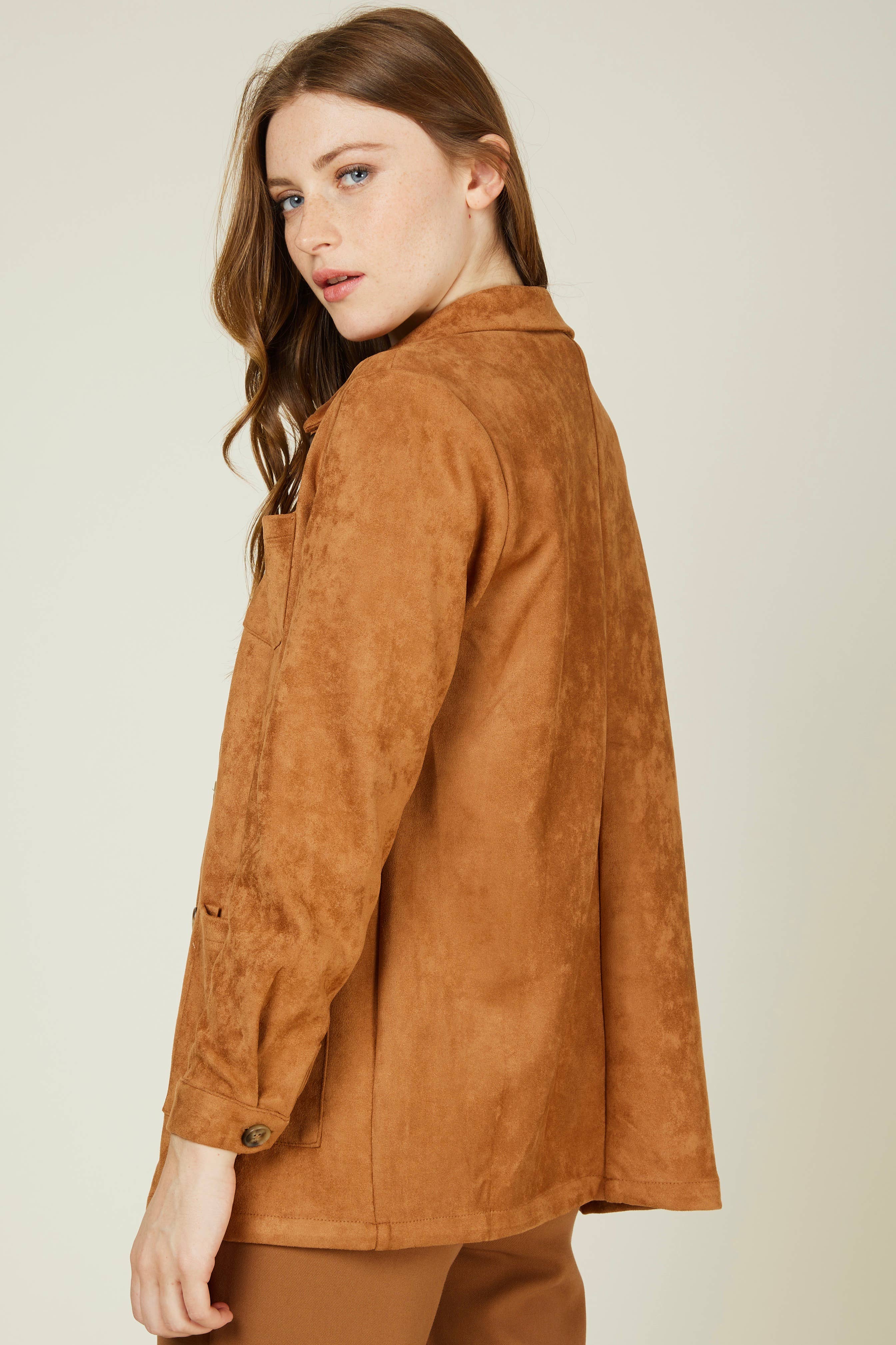 Andy & Lucy - Wholesale Jacket - Women's - VERA - Workers' style jacket in soft suede18