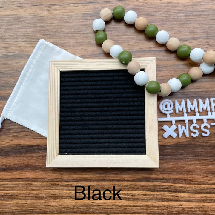 Letter Board (6x6inches): Midnight Black for wholesale by EllieJo and Co.