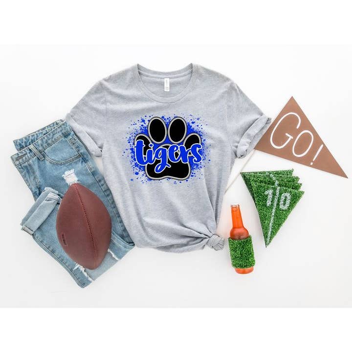 Blå Tigers Paw Transfer Sheet for engroshandel hos PLT Wholesale