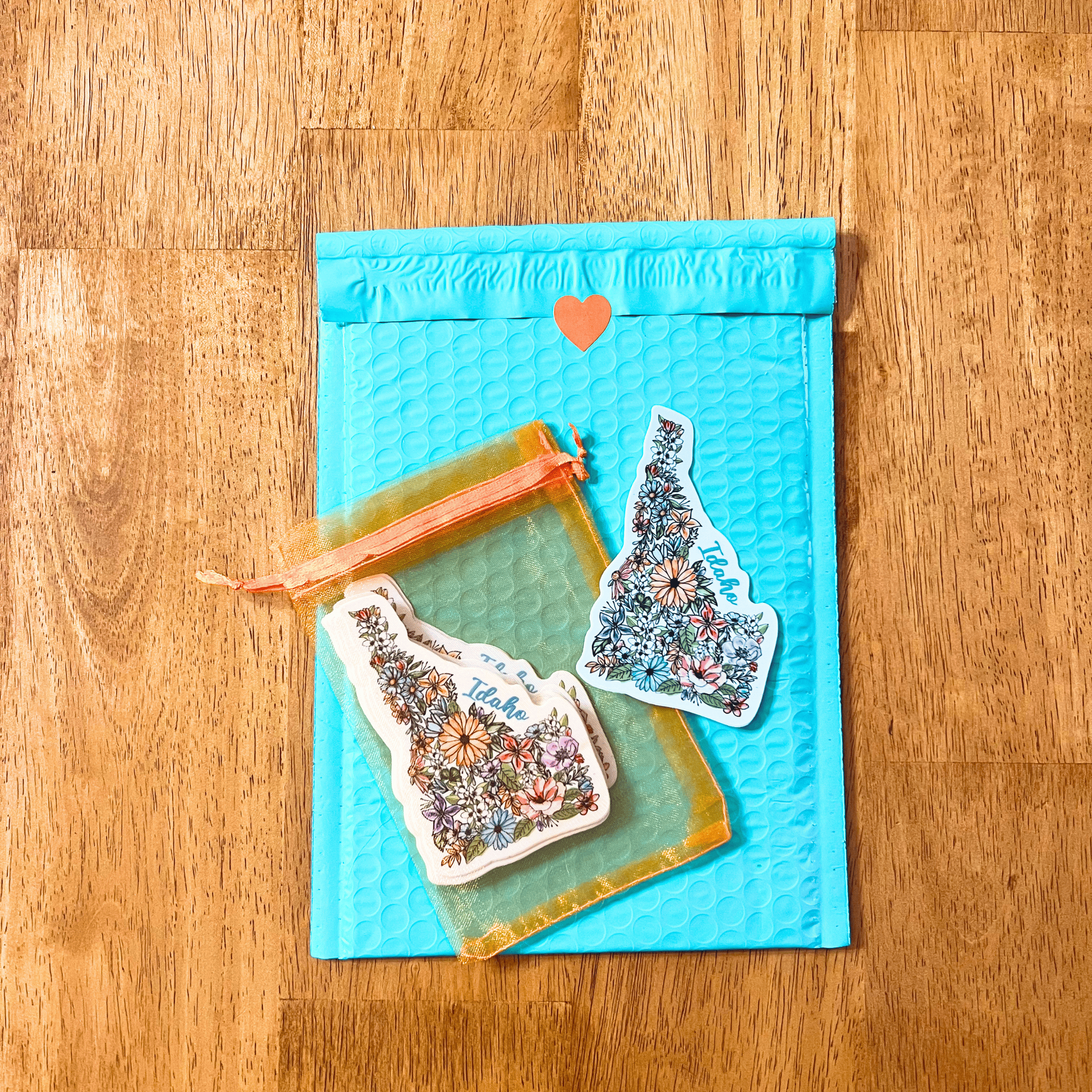 Little Traveling Llama - Wholesale Sticker - Floral Idaho State Waterproof Vinyl Sticker3