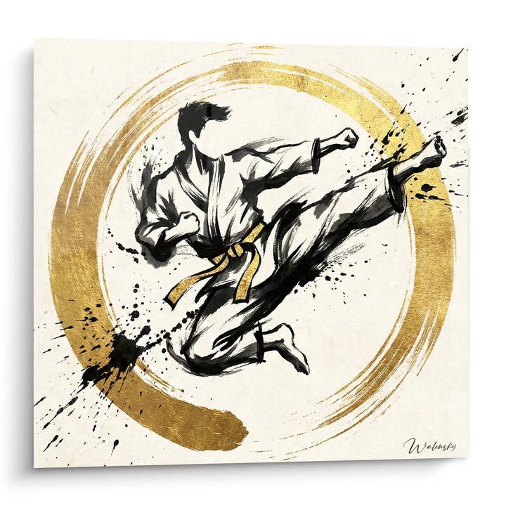 Karateka in Action Table - Dynamic Movement - Karate Edition for wholesale by Walensky