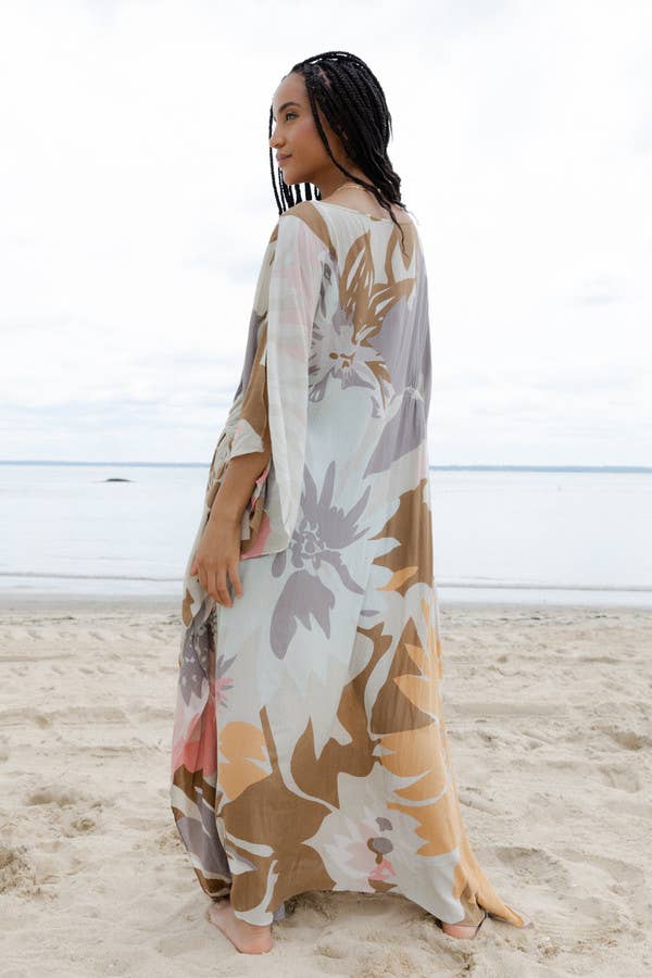 SAACHI - Wholesale Kaftan - Women's - Polychromatic Flowery Kaftan9