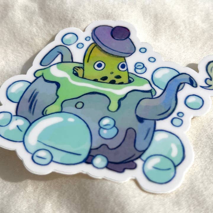 Natalie Andrewson - Wholesale Sticker - Sticker Froggy Bog2