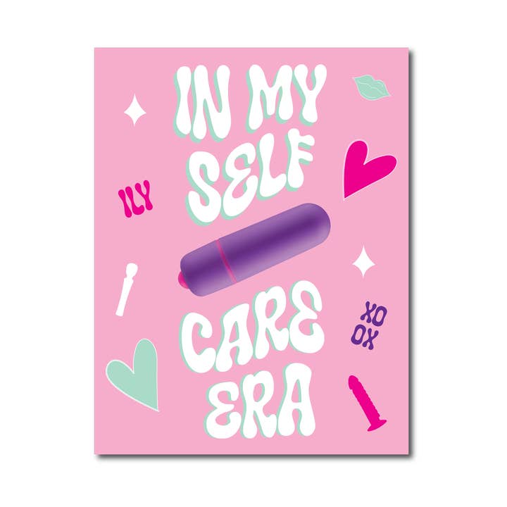 Cartão de Saudação da Minha Era de Autocuidado com Vibrador Bullet por atacado de KushKards