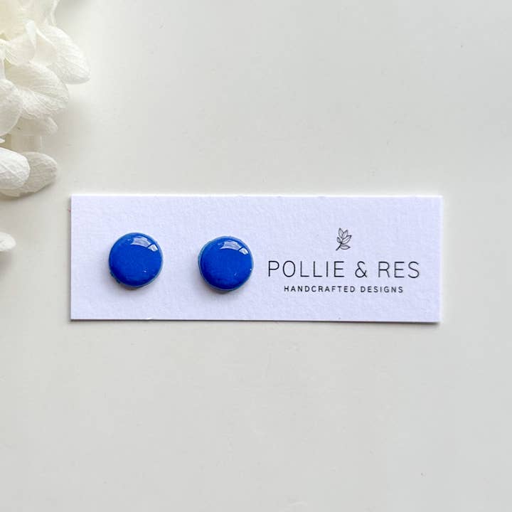 Pollie & Res - Wholesale Stud/post earrings - Glossy Basic Studs10