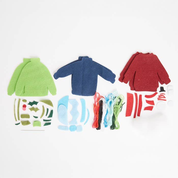 West Design Products - Wholesale Craft Sewing Kit - Simply Make Felt Christmas Craft Kit, Christmas Jumpers1