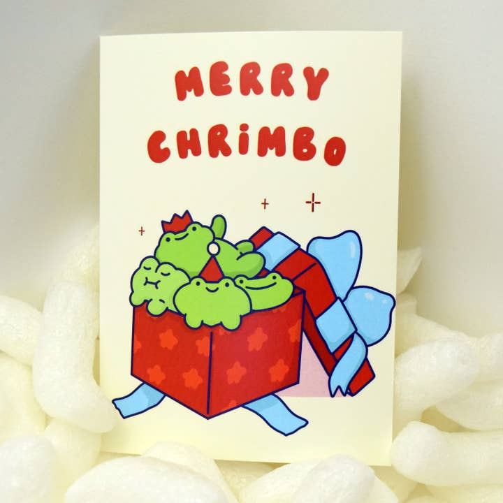 Froggy Chrimbo Cards - Jul Froggies - Nuværende Frøer for engroshandel hos Nimbob