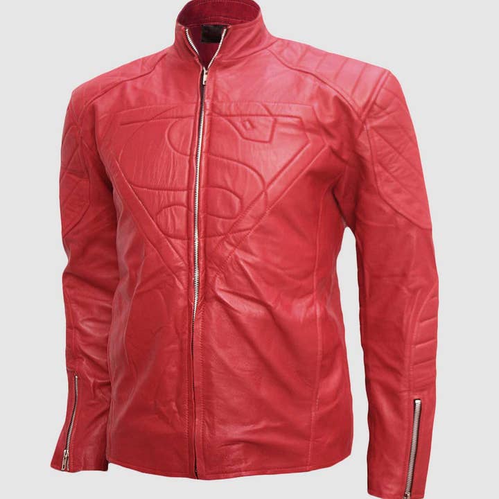 Hellrote Leder-Bikerjacke für den Großhandel von The Royale Leather