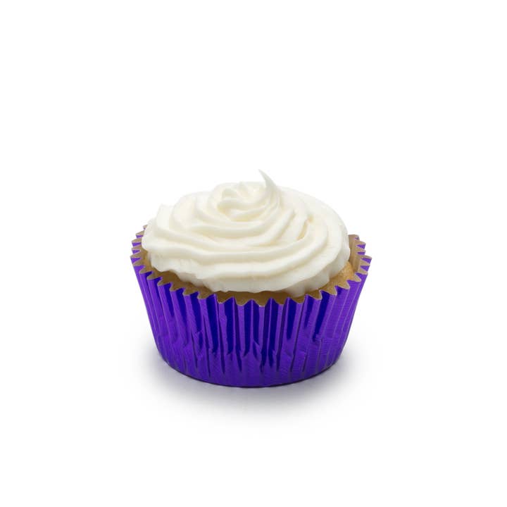 Fox Run Brands - Wholesale Cupcake/Muffin Liner - Fox Run Purple Foil Cupcake Liners, Set of 32, 3" x 3"