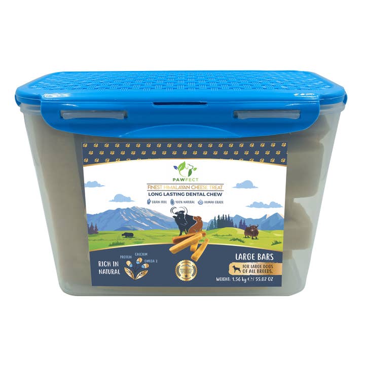 Pawfect Himalayan Cheese Chews for Dogs | 100% Natural Dental Stick | Long lasting healthy chew | Rich in Protein & Calcium | Grain-free| Daily dental treat| Pack of 10 for Large Dogs (1560g/55.03oz) for wholesale by Pawfect Foods