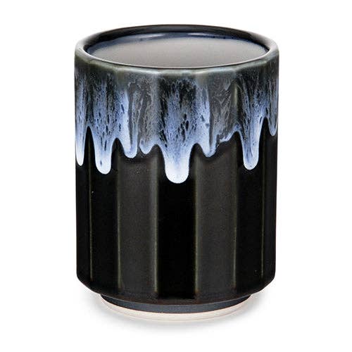Urban Tokyo - Wholesale Drinking Glass/Cup - Japanese Yunomi Style Tea Cup Reactive Glaze 10 fl oz Snowca0