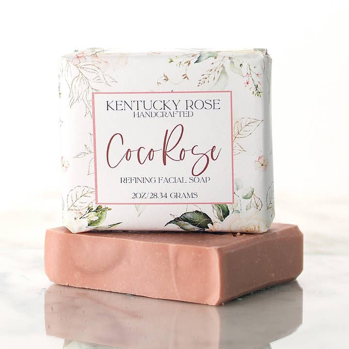 Coco Rose Hemp Face Soap for wholesale by Kentucky Rose Handcrafted