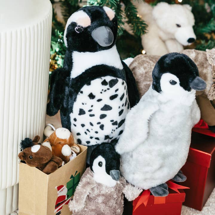 The Petting Zoo - Wholesale Stuffed/Plush Toy - Kids & Baby - 8" (20cm) Scoopz Penguin Wild Life2