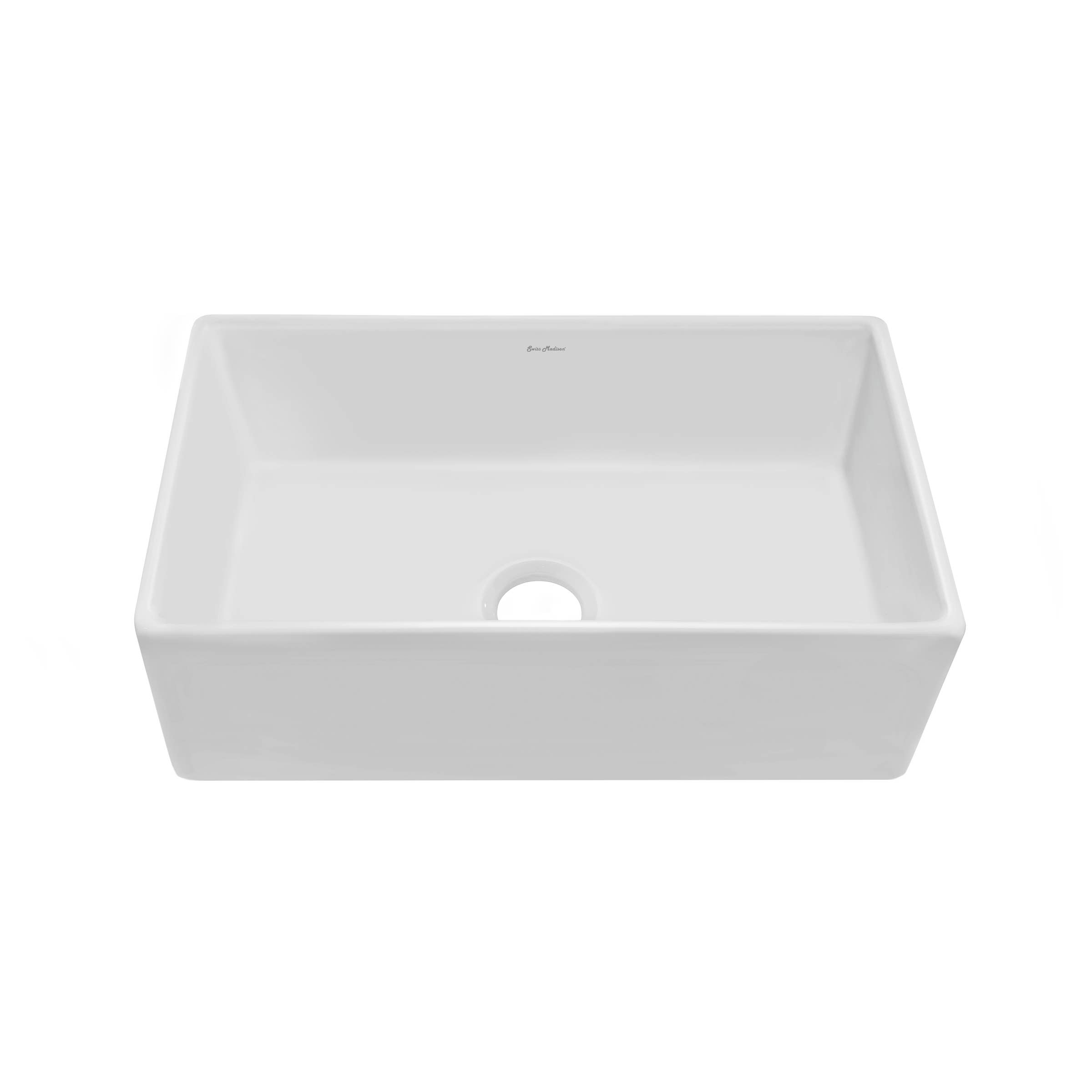 Swiss Madison - Wholesale Kitchen Appliance - Lyon Fireclay Single Basin Farmhouse Kitchen Sink7