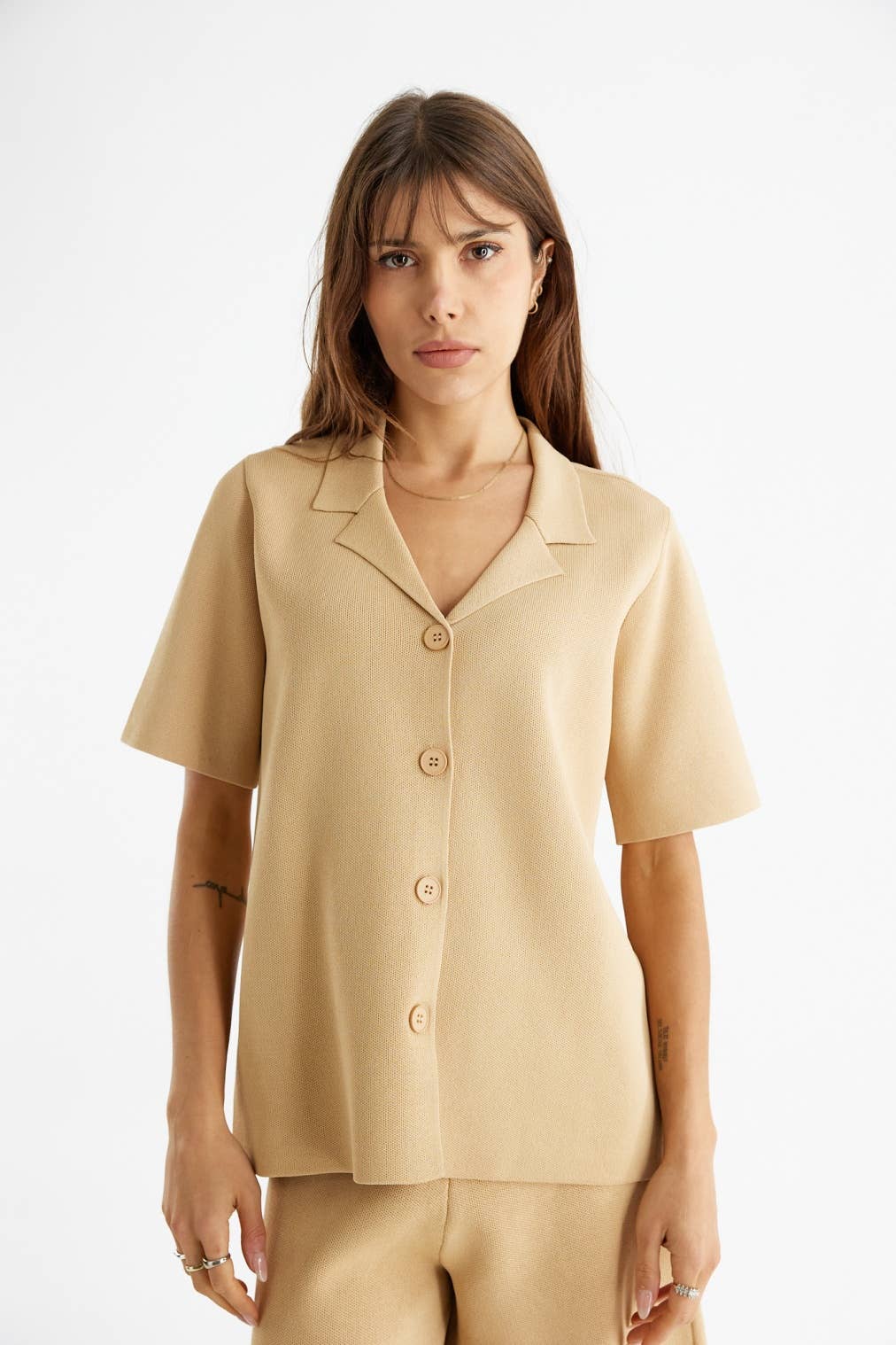 MOD REF - Wholesale Button Down Shirt - Women's - The Nyla Top14