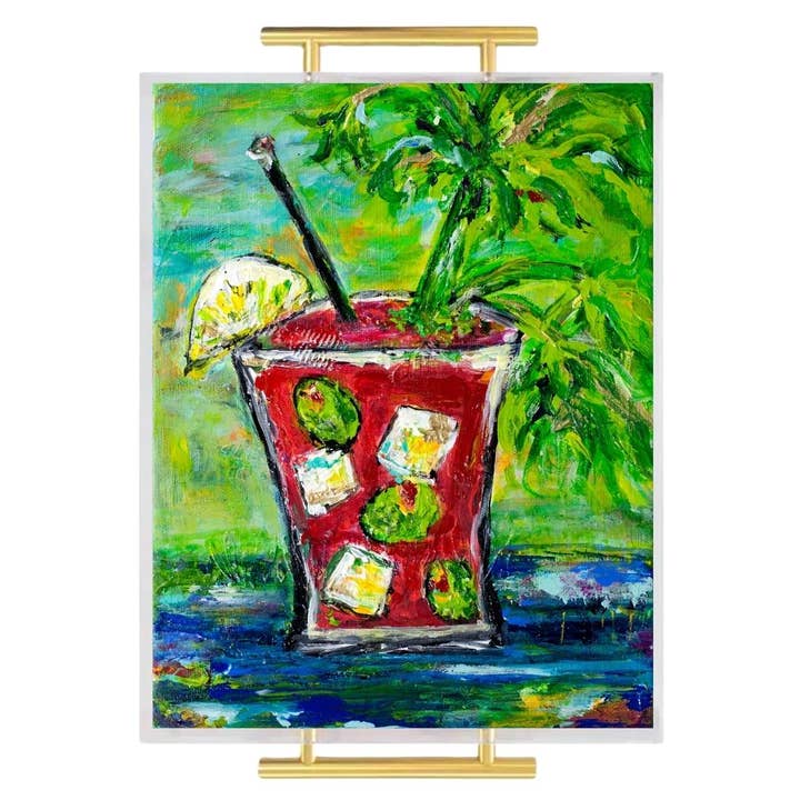 Cajun Bloody Mary Acryl Serveerschaal voor wholesale door 318 Art Co.
